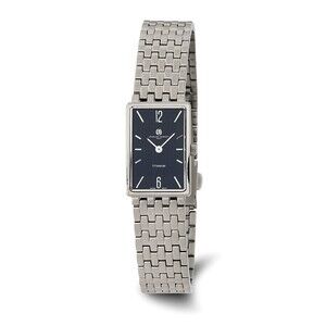 Kazi Luxury Charles Hubert Ladies Titanium Black Dial Watch